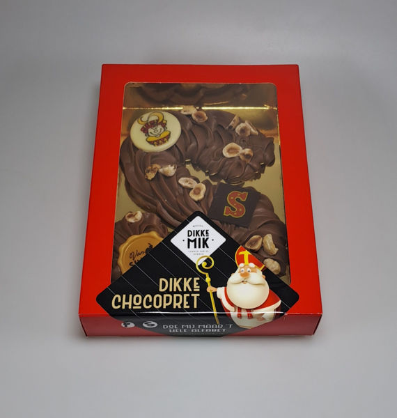 Afbeelding van Chocolade letter melk/praliné