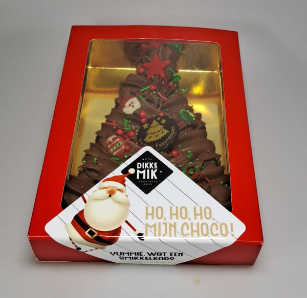 Afbeelding van Gespoten chocolade kerstboom