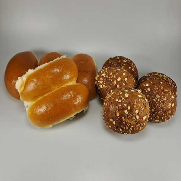 Afbeelding van 5 puntjes & 5 meergranenbroodjes